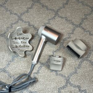 Noble Silver Hair Dryer with Attachments